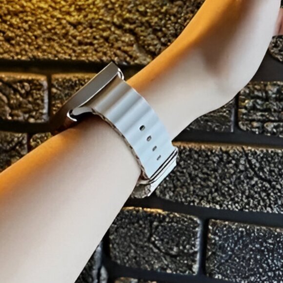 Apple Watch Band Silicone Waterproof Sport Ocean Strap for Apple Watch - Star - Picture 5 of 8